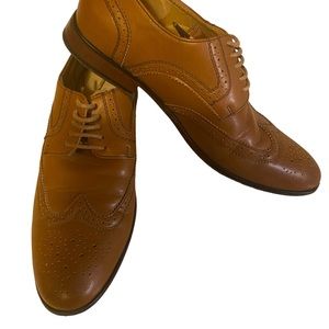 Perry Ellis‎ Men’s Classic Oxford Wingtips Brown Shoes -Size 8.5
